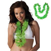 Hawaii krans - 8x - groen - stof - hawaikransen - 1 meter - tropisch - hawaii slinger