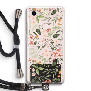 Sweet little flowers: Pixel 3 Transparant Hoesje met koord