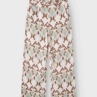 Name it zomer broek meisjes - wide fit - print beige - Nkfhamsa