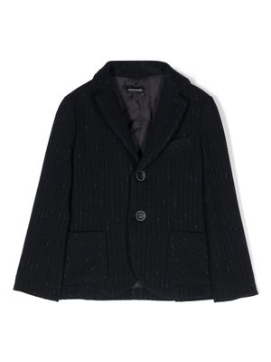 Monnalisa blazer à fines rayures - Bleu