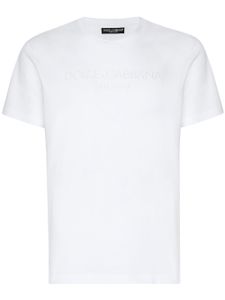 Dolce & Gabbana t-shirt en coton à logo imprimé - Blanc