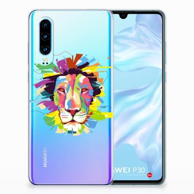 Huawei P30 Telefoonhoesje met Naam Lion Color Huawei P30 Telefoonhoesje met Naam Lion Color