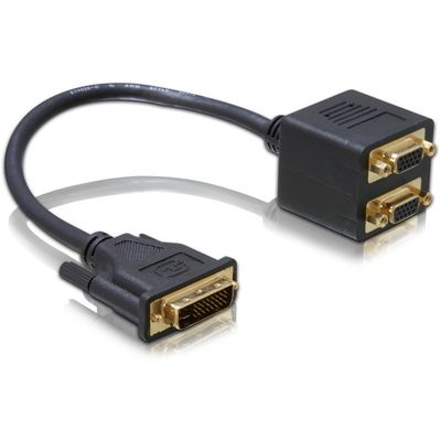 DVI naar 2 x VGA Adapter Adapter