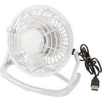 Mini bureau ventilator USB wit   -