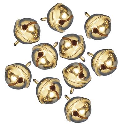 Rayher hobby metalen bellen/belletjes - 20x - goud - 19 mm - knutselen