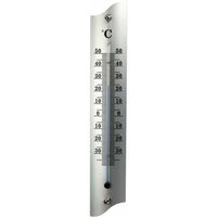 Thermometer buiten - metaal - 22 cm - Buitenthermometers - thumbnail