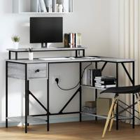 Bureau met lade Grijs sonoma 120 x 79 x 86.5 cm Bewerkt hout