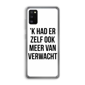 Meer verwacht: Samsung Galaxy A41 Transparant Hoesje