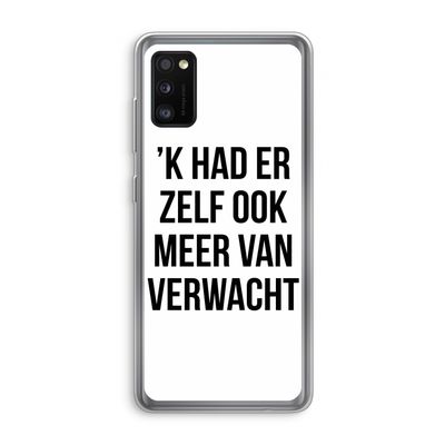 Meer verwacht: Samsung Galaxy A41 Transparant Hoesje