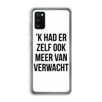 Meer verwacht: Samsung Galaxy A41 Transparant Hoesje
