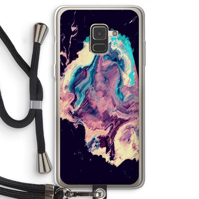 Cosmic Silence: Samsung Galaxy A8 (2018) Transparant Hoesje met koord