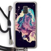 Cosmic Silence: Samsung Galaxy A8 (2018) Transparant Hoesje met koord