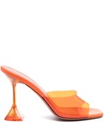 Amina Muaddi mules Lupita 95 mm à design transparent - Orange