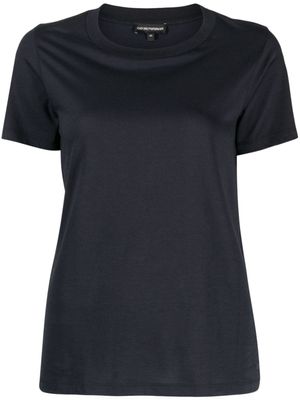 Emporio Armani t-shirt en coton à encolure ronde - Bleu