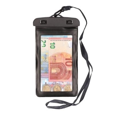 Bellatio Design Telefoonhoesje - 2x - zwart - kunststof - 21 x 11,5 cm - waterdicht