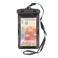 Bellatio Design Telefoonhoesje - 2x - zwart - kunststof - 21 x 11,5 cm - waterdicht