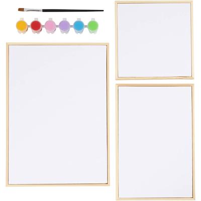 Creativ Company Set canvas panelen, kleurrijk, 1 doos
