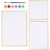 Creativ Company Set canvas panelen, kleurrijk, 1 doos