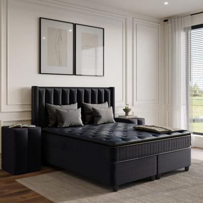 Boxspring Met Opbergruimte Blackpearl Antraciet 90x200 Cm Met Opbergruimte SKYBEDD - Dekbed-Discounter.nl