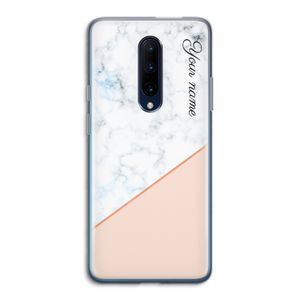 Marmer in stijl: OnePlus 7 Pro Transparant Hoesje