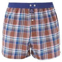 McAlson Boxer met binnenbroek met blauwe/bruin ruit