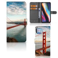 Motorola Moto G 5G Plus | Flip Cover | Golden Gate Bridge