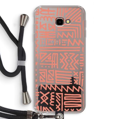 Marrakech Pink: Samsung Galaxy J4 Plus Transparant Hoesje met koord