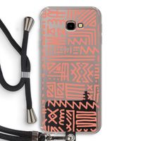 Marrakech Pink: Samsung Galaxy J4 Plus Transparant Hoesje met koord