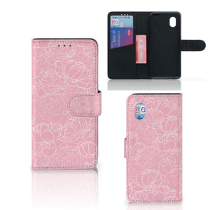 Alcatel 1B (2020) Hoesje White Flowers