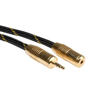 ROLINE GOLD 3,5mm audio verlengkabel Male/Female, 2,5 m