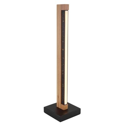 Globo Design tafellampStarla zwart met hout 48cm - 67849T