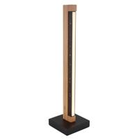 Globo Design tafellampStarla zwart met hout 48cm - 67849T