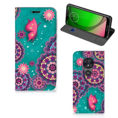 Motorola Moto G7 Play | Bookcase | Cirkels en Vlinders