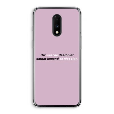 uw waarde daalt niet: OnePlus 7 Transparant Hoesje