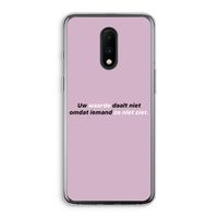 uw waarde daalt niet: OnePlus 7 Transparant Hoesje uw waarde daalt niet: OnePlus 7 Transparant Hoesje