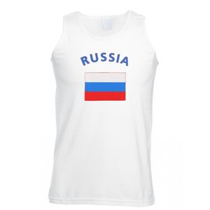 Witte heren tanktop Rusland