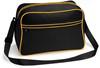 Atlantis BG14 Retro Shoulder Bag - Black/Gold - 40 x 28 x 18 cm