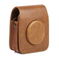 Vintage PU lederen camera Case beschermende tas voor FUJIFILM Instax SQUARE SQ10 camera met verstelbare schouderriem (bruin)
