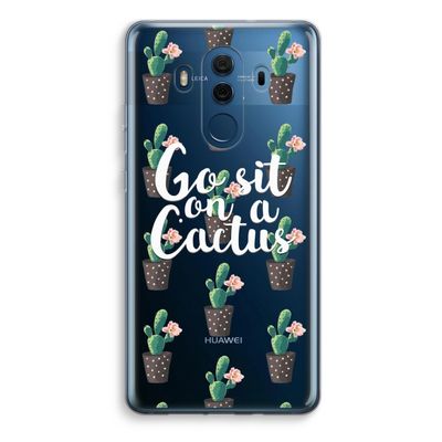 Cactus quote: Huawei Mate 10 Pro Transparant Hoesje
