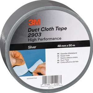 3M Weefseltape | zilver | lengte 50 m | breedte 48 mm wiel | 24 stuks - 7100098687 7100098687