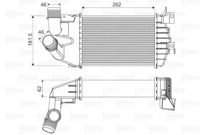 Intercooler, inlaatluchtkoeler 818556