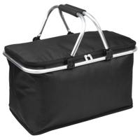 Koeltas - zwart - 48 x 28 x 25 cm - boodschappenmand - draagtas