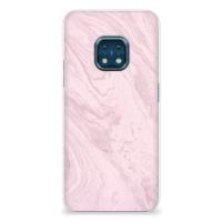 Nokia XR20 | TPU | Siliconen hoesje | Marble Pink - Origineel Cadeau Vriendin