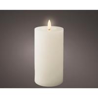 LED Kaars wax wit Ø7xH15cm LED Kaars wax wit Ø7xH15cm