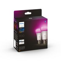 Philips Lighting Hue LED-lamp (2 stuks) 871951429131700 Energielabel: F (A - G) Hue White & Col. Amb. E27 Doppelpack 2x800lm 75W E27 11 W Warmwit tot koudwit - thumbnail