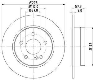 Remschijf Gecoat 54631PRO 8DD355114181