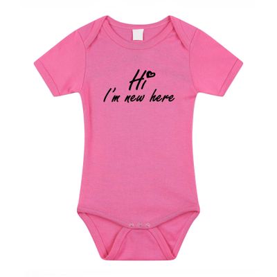 Hi Im new here gender reveal baby rompertje roze meisjes