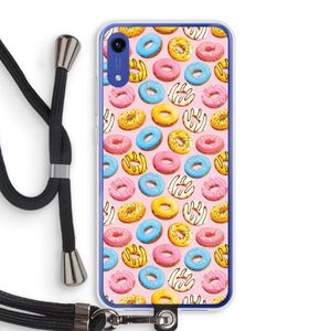 Pink donuts: Honor Play 8A Transparant Hoesje met koord
