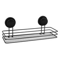 MSV Doucherekje - zwart - 35 x 14 cm - 10 kg - metaal - badrekje