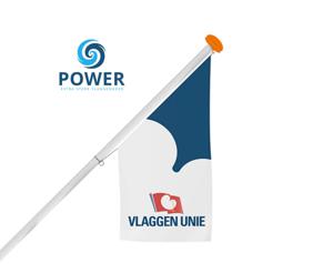 Bedrukte winkelvlag - Power